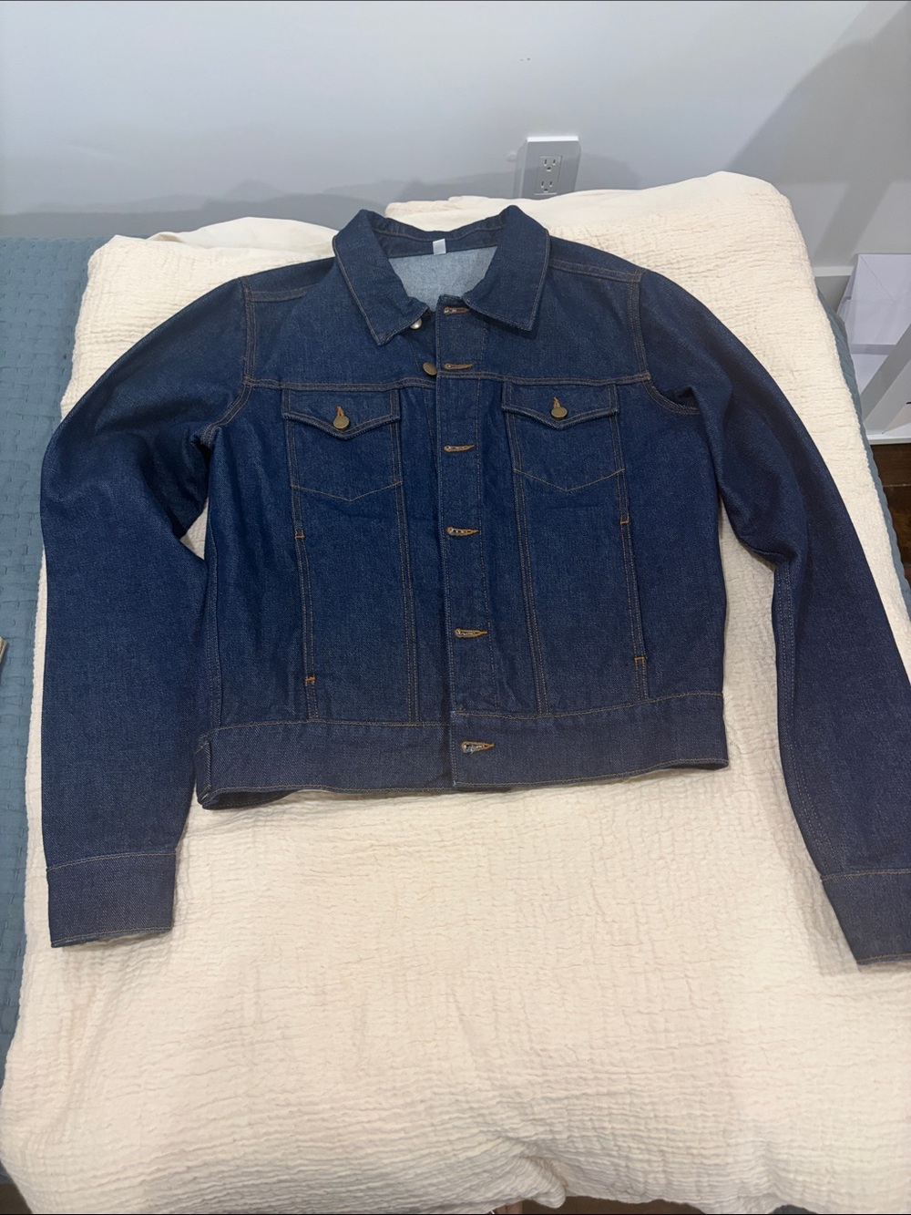 Men's New Indigo Denim Jacket - Classic Trucker Style